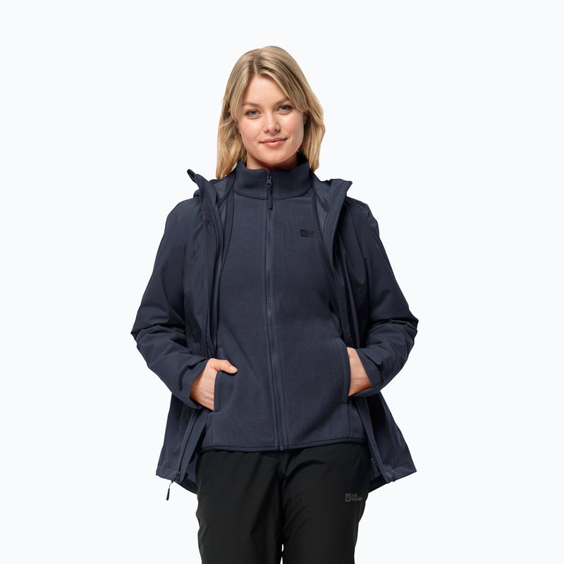 Dámská bunda 3v1 Jack Wolfskin Moonrise 3In1 night blue 3