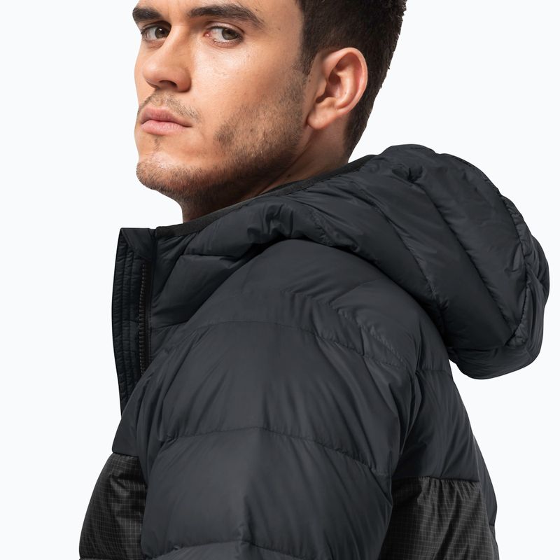 Pánská péřová bunda Jack Wolfskin Dna Tundra Down Hoody černá 1206612_6350_006 3