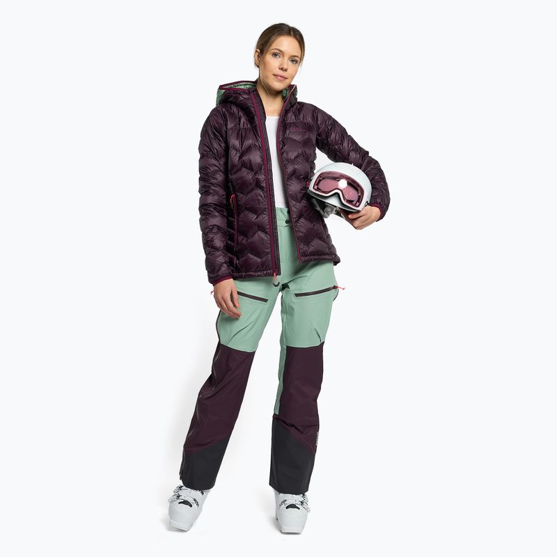 Jack Wolfskin dámská lyžařská bunda Alpspitze Down Hoody fialová 1206791_2042 2