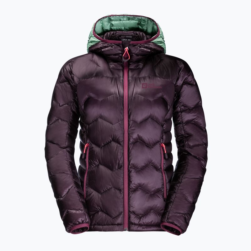 Jack Wolfskin dámská lyžařská bunda Alpspitze Down Hoody fialová 1206791_2042 9