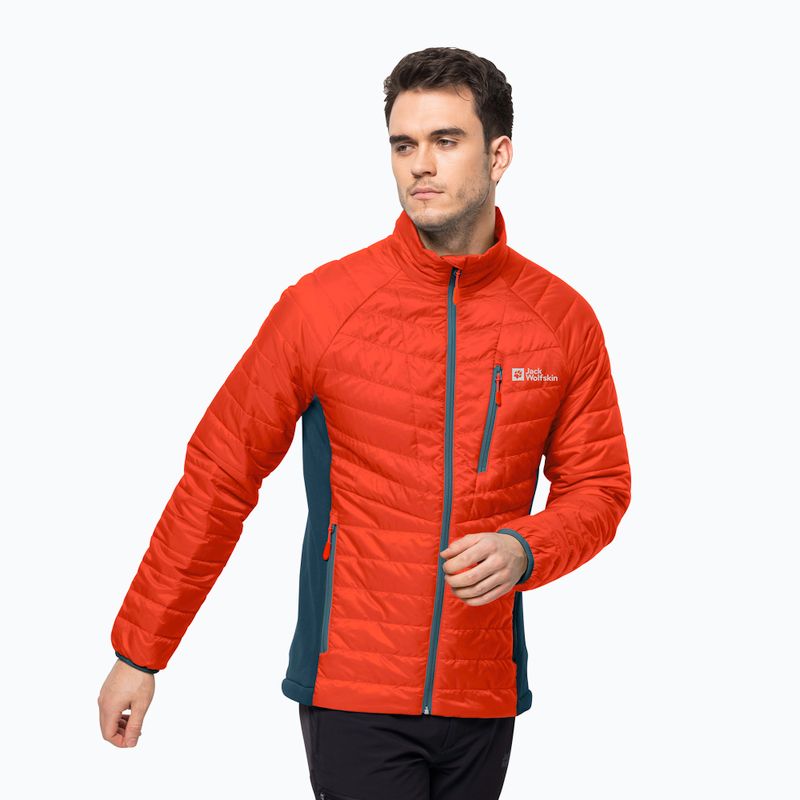 Pánská péřová bunda Jack Wolfskin Routeburn Pro Ins červená 1206861_3017