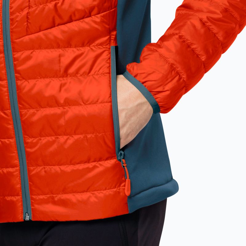 Pánská péřová bunda Jack Wolfskin Routeburn Pro Ins červená 1206861_3017 4