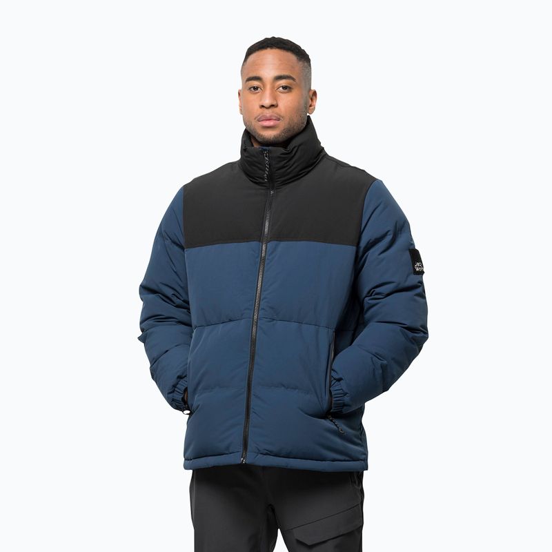 Jack Wolfskin pánská péřová bunda Alex Down navy blue 1206911_1383_004