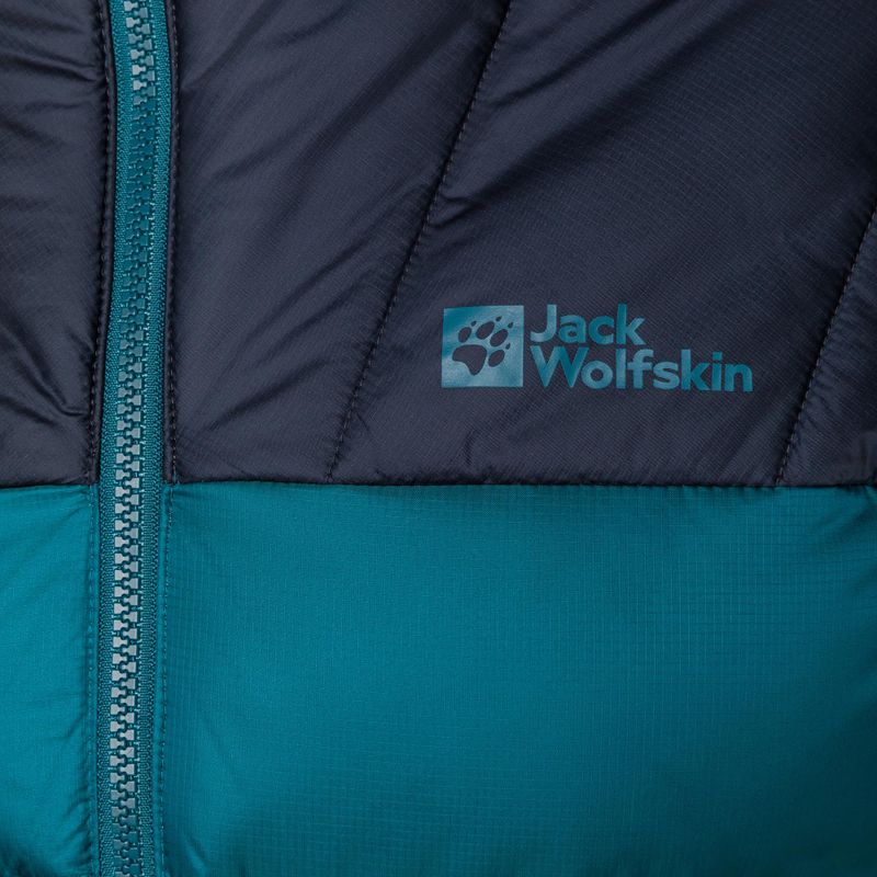 Jack Wolfskin pánská péřová bunda Nebelhorn Down Hoody modrá 1207141_4133 3