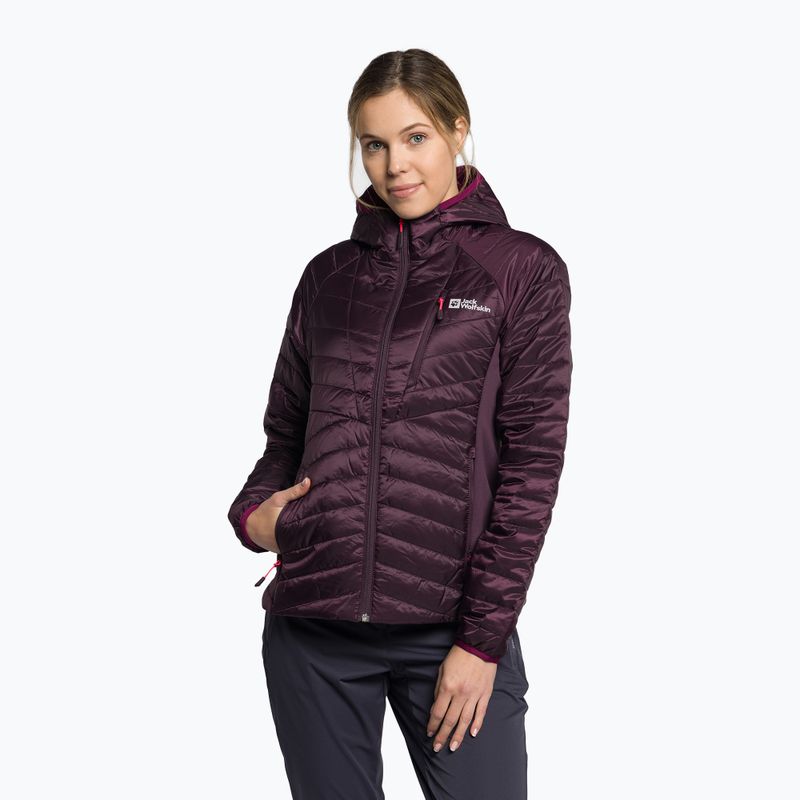 Dámská péřová bunda Jack Wolfskin Routeburn Pro Ins fialová 1207191_2042