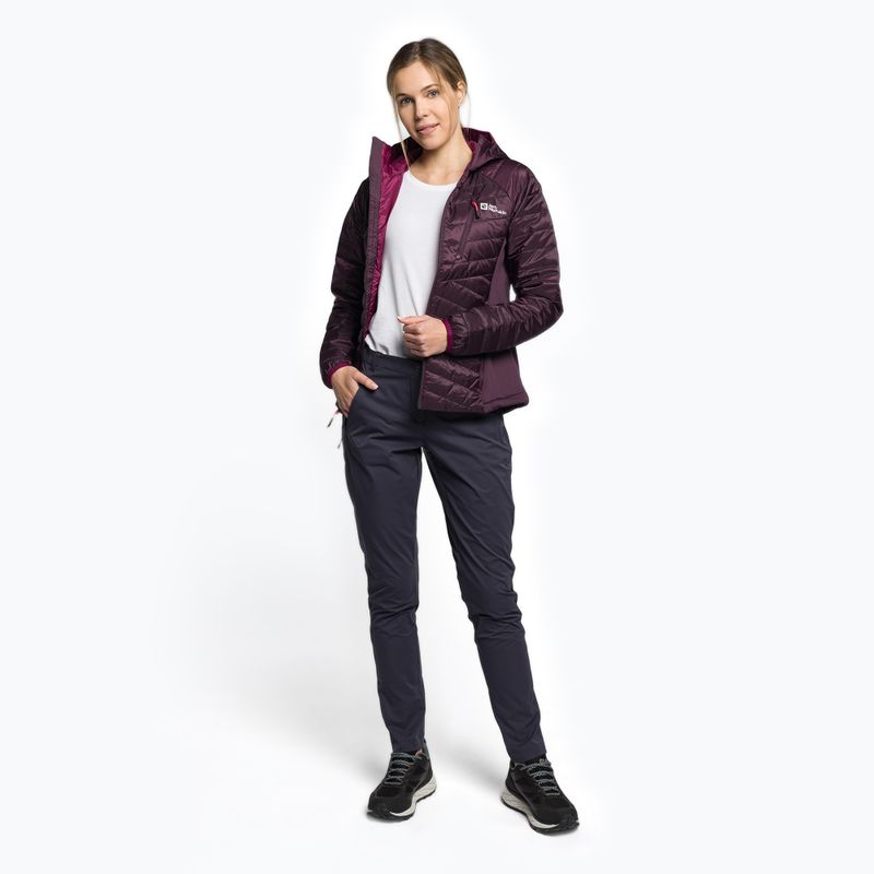 Dámská péřová bunda Jack Wolfskin Routeburn Pro Ins fialová 1207191_2042 2