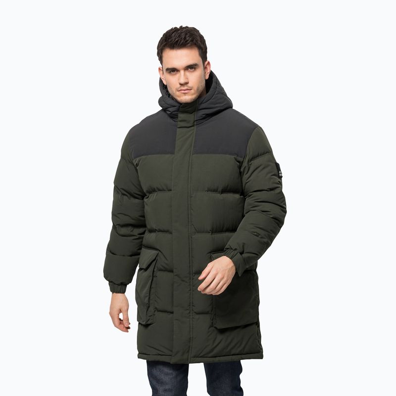 Pánská péřová bunda Jack Wolfskin zelená 1207251_4018_004