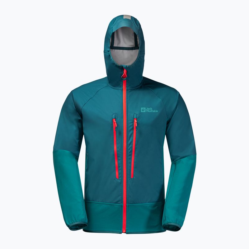 Jack Wolfskin pánská lyžařská bunda Alpspitze Hoody green 1307371_4133 6