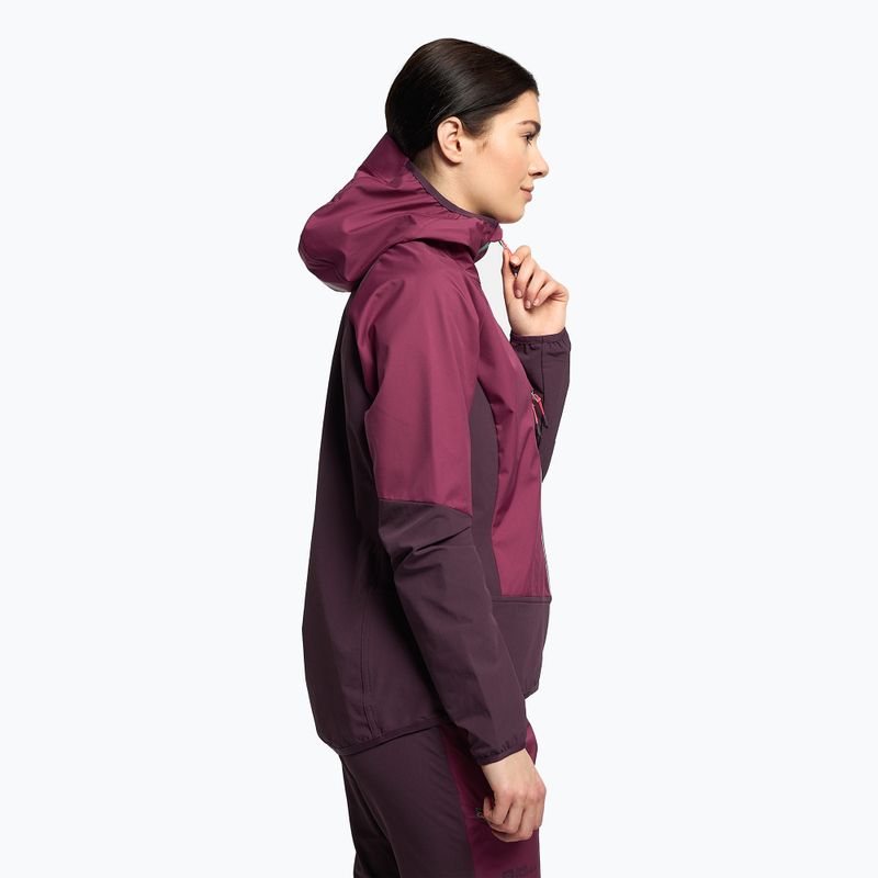 Dámská skialpová bunda Jack Wolfskin Alpspitze Hoody fialová 1307391_1014 3