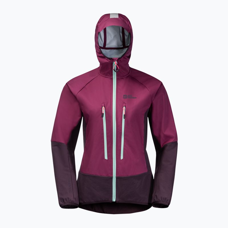 Dámská skialpová bunda Jack Wolfskin Alpspitze Hoody fialová 1307391_1014 10