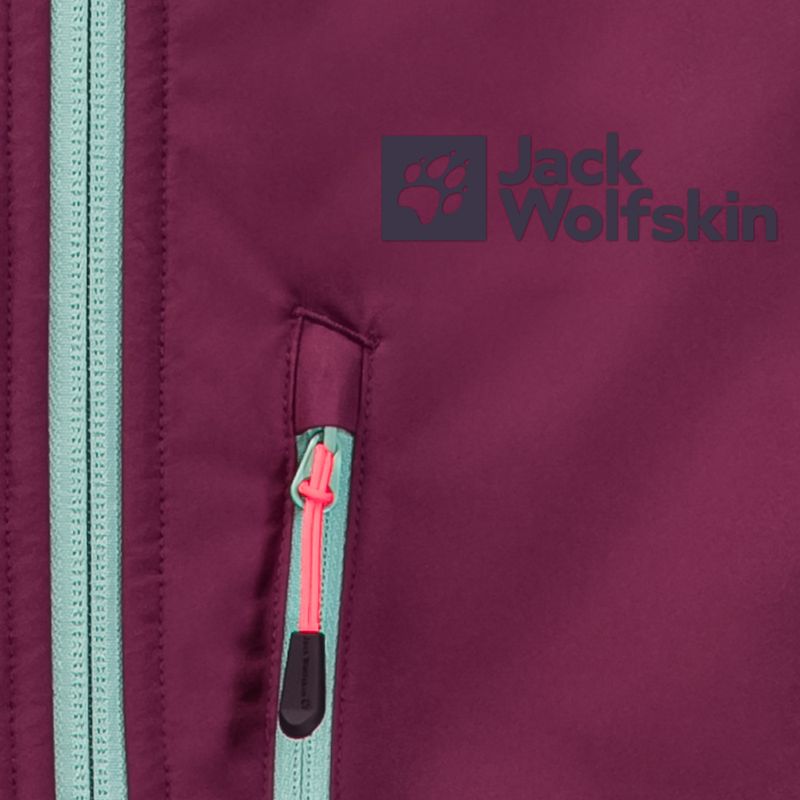 Dámská skialpová bunda Jack Wolfskin Alpspitze Hoody fialová 1307391_1014 11