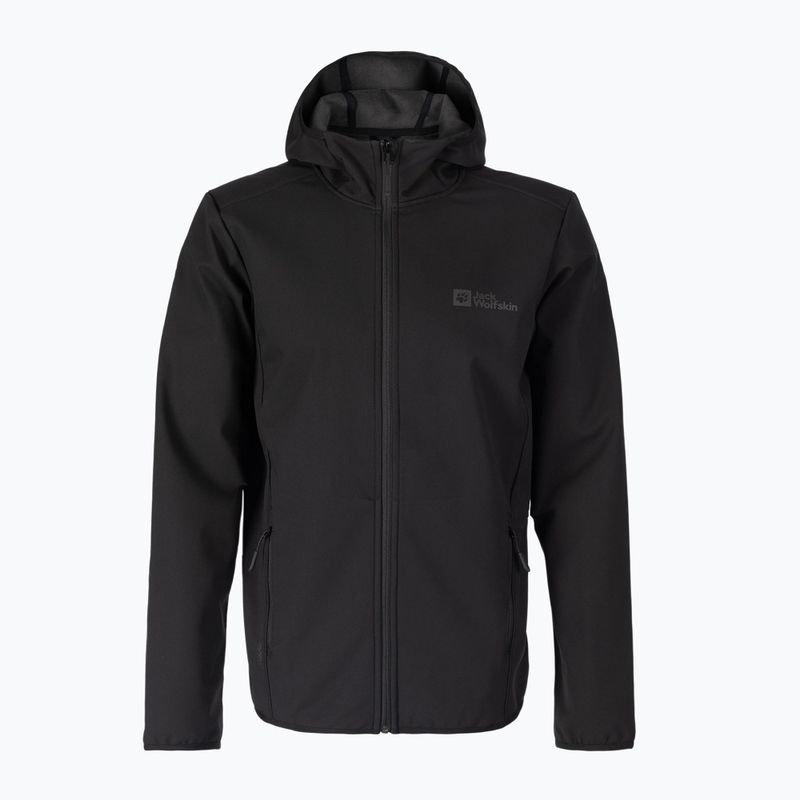 Jack Wolfskin Bornberg Hoody pánská softshellová bunda černá 1307471_6000 5