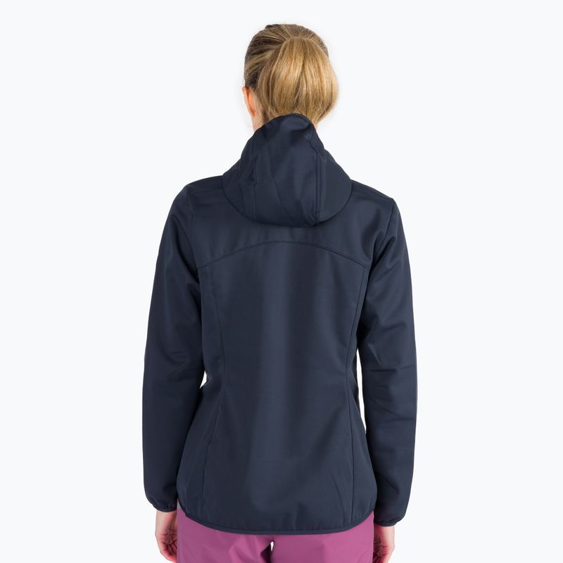 Dámská softshellová bunda Jack Wolfskin Windhain Hoody tmavě modrá 1307481_1010 4