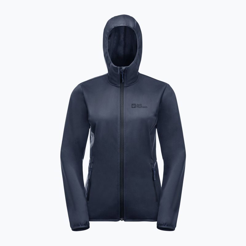 Dámská softshellová bunda Jack Wolfskin Windhain Hoody tmavě modrá 1307481_1010 10