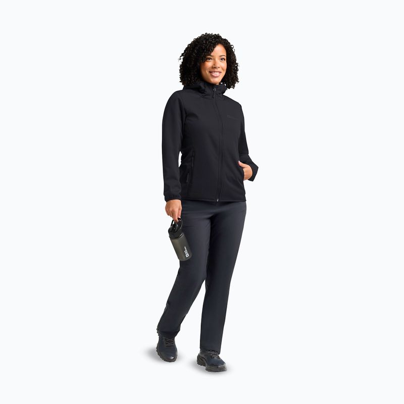 Dámská softshellová bunda Jack Wolfskin Windhain Hoody black 2