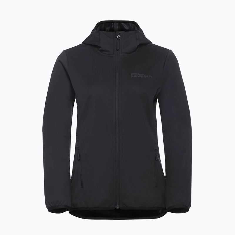 Dámská softshellová bunda Jack Wolfskin Windhain Hoody black 8