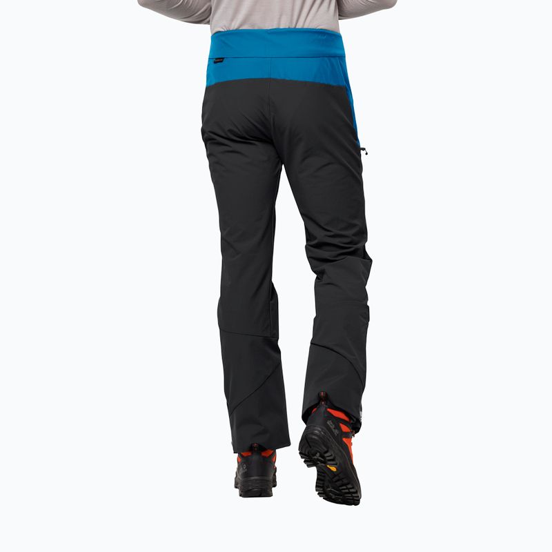 Jack Wolfskin pánské modročerné lyžařské kalhoty Alpspitze 1507511 2