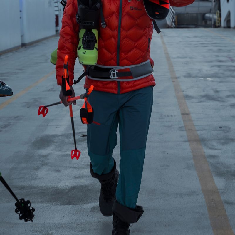 Jack Wolfskin pánské modrozelené lyžařské kalhoty Alpspitze 1507511 6