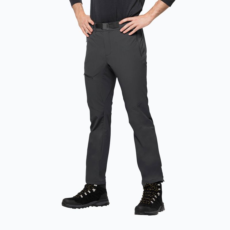 Pánské trekové kalhoty Jack Wolfskin Holdsteig černé 1507571