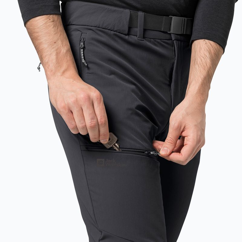 Pánské trekové kalhoty Jack Wolfskin Holdsteig černé 1507571 4