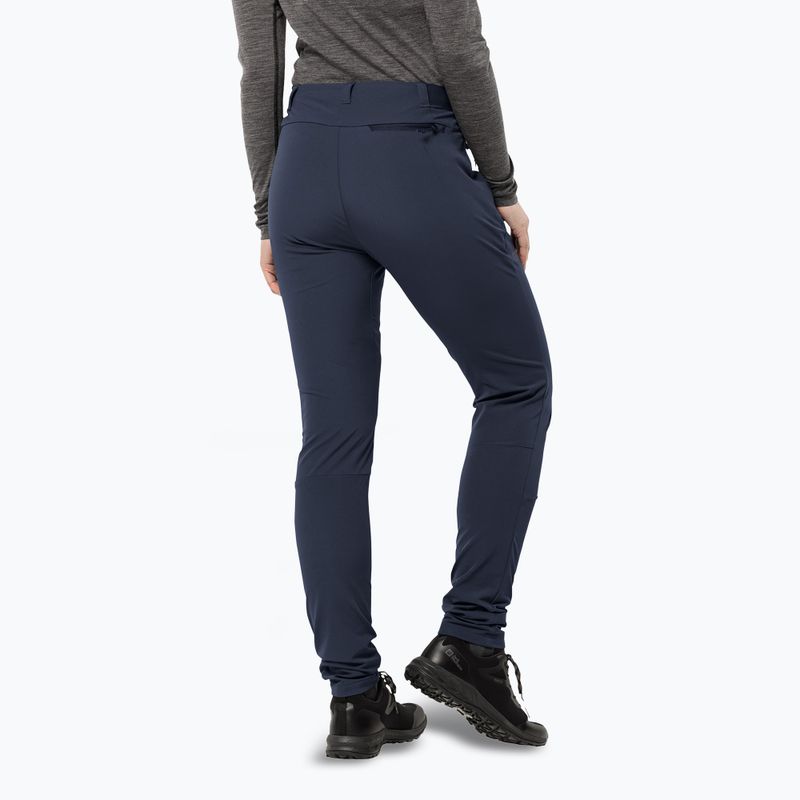Dámské softshellové kalhoty Jack Wolfskin Geigelstein Slim night blue 2