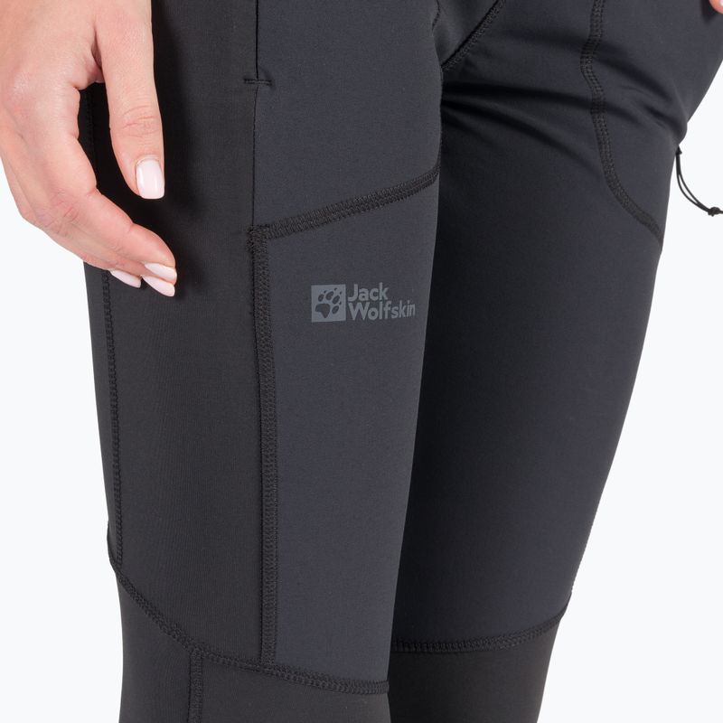 Jack Wolfskin dámské legíny Salmaser Tights černá 1507781_6000_005 6