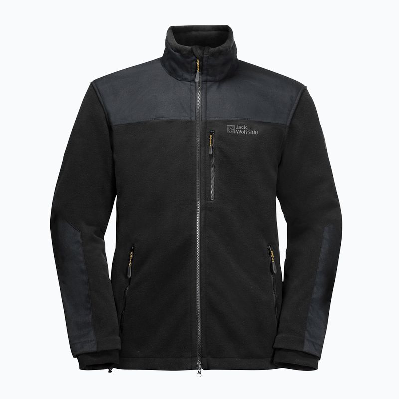 Jack Wolfskin pánská fleecová mikina Blizzard černá 1702945 10
