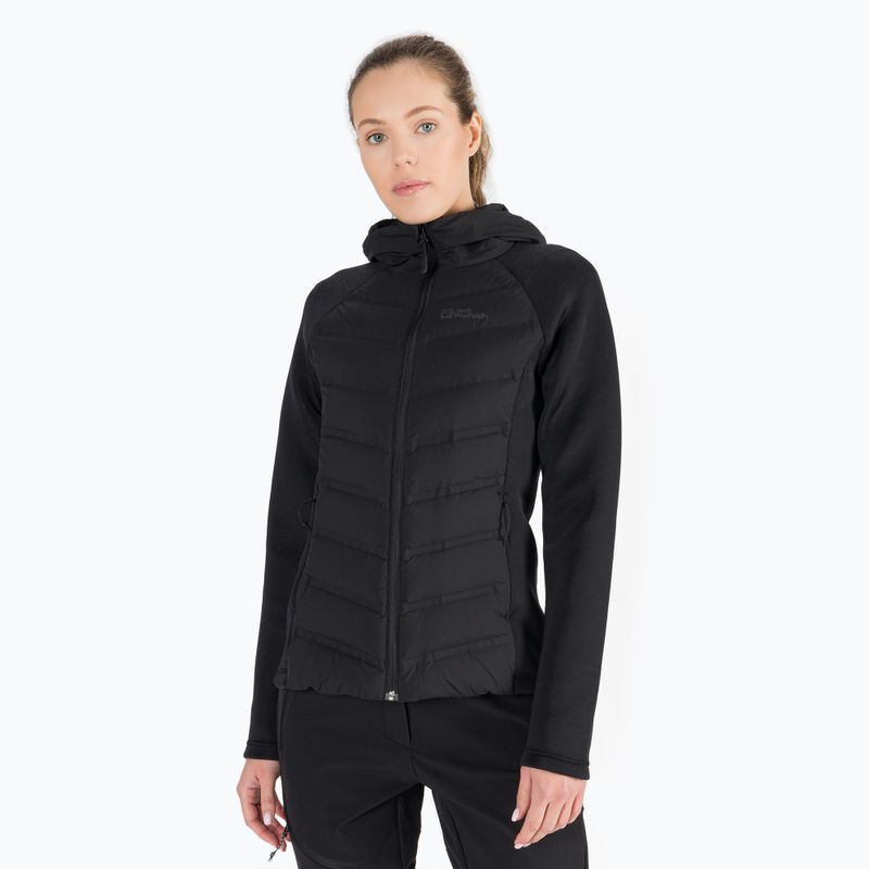 Dámská hybridní bunda Jack Wolfskin Tasman Down Hybrid černá 1707273_6000_005