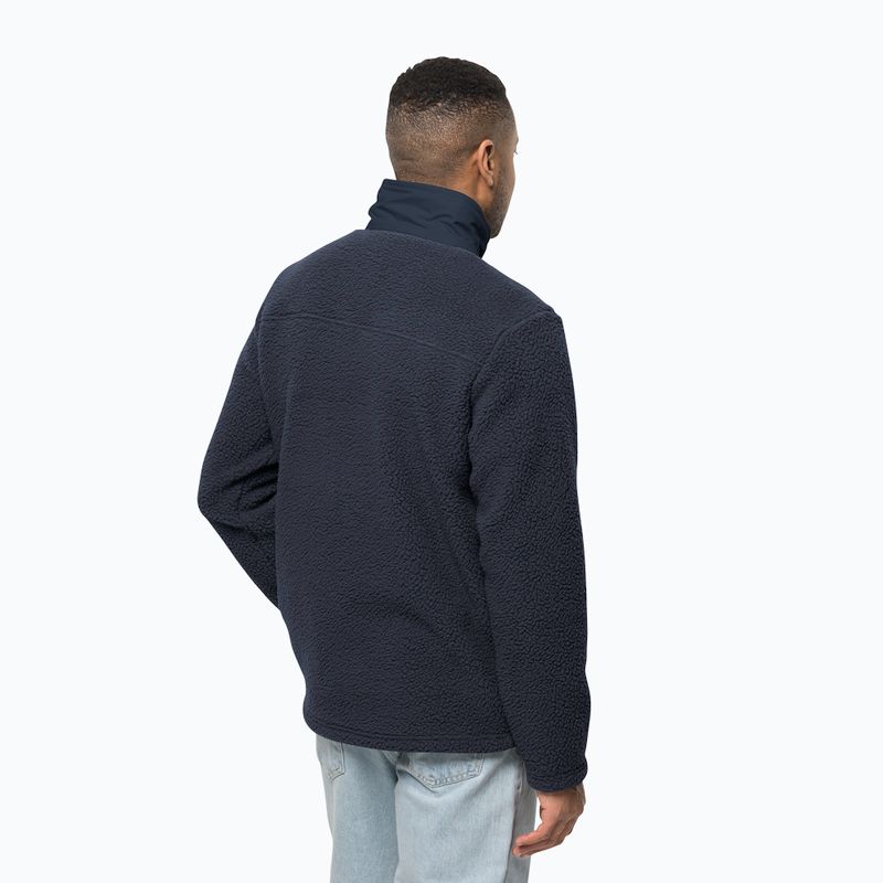 Jack Wolfskin pánská fleecová mikina Kingsway navy blue 1709002 2