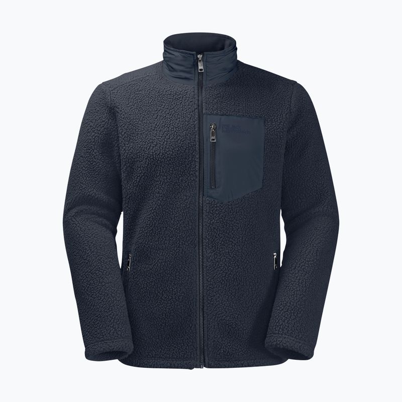 Jack Wolfskin pánská fleecová mikina Kingsway navy blue 1709002 6