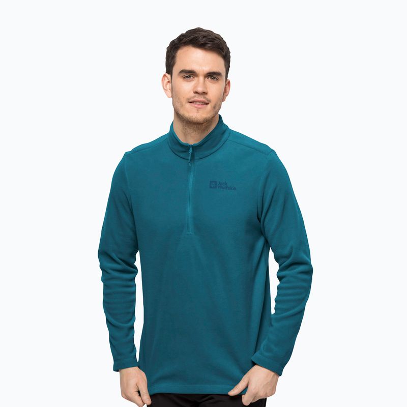 Pánská fleece mikina Jack Wolfskin Taunus HZ modrá 1709522_4133_002