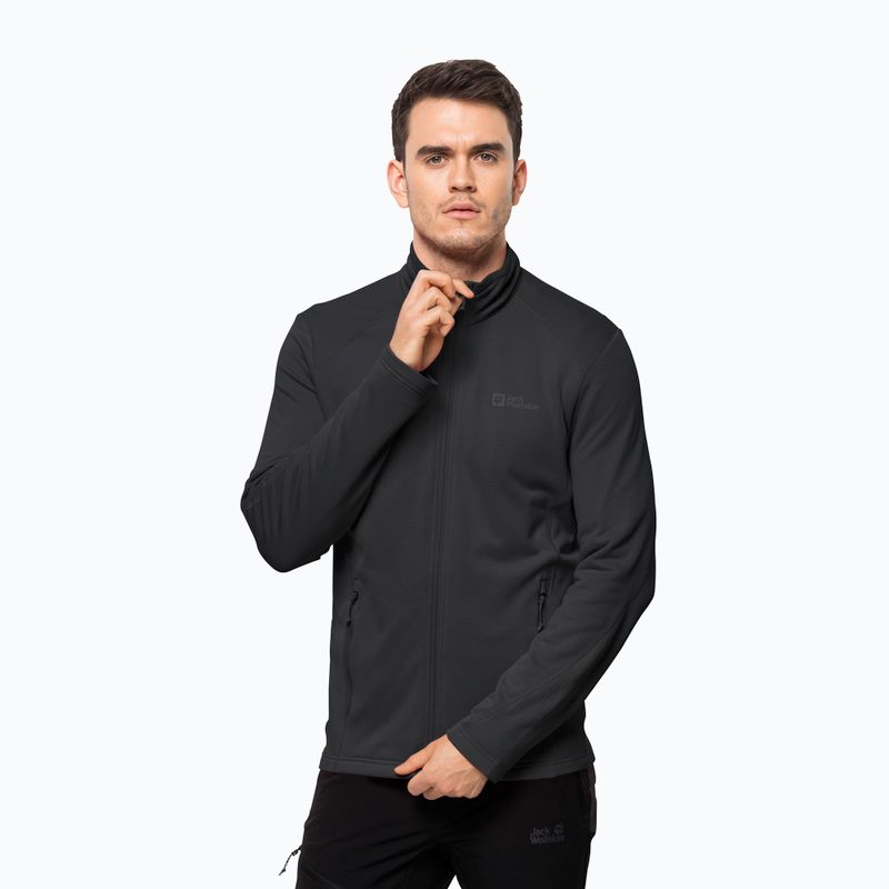 Pánská fleece mikina Jack Wolfskin Kolbenberg černá 1710521