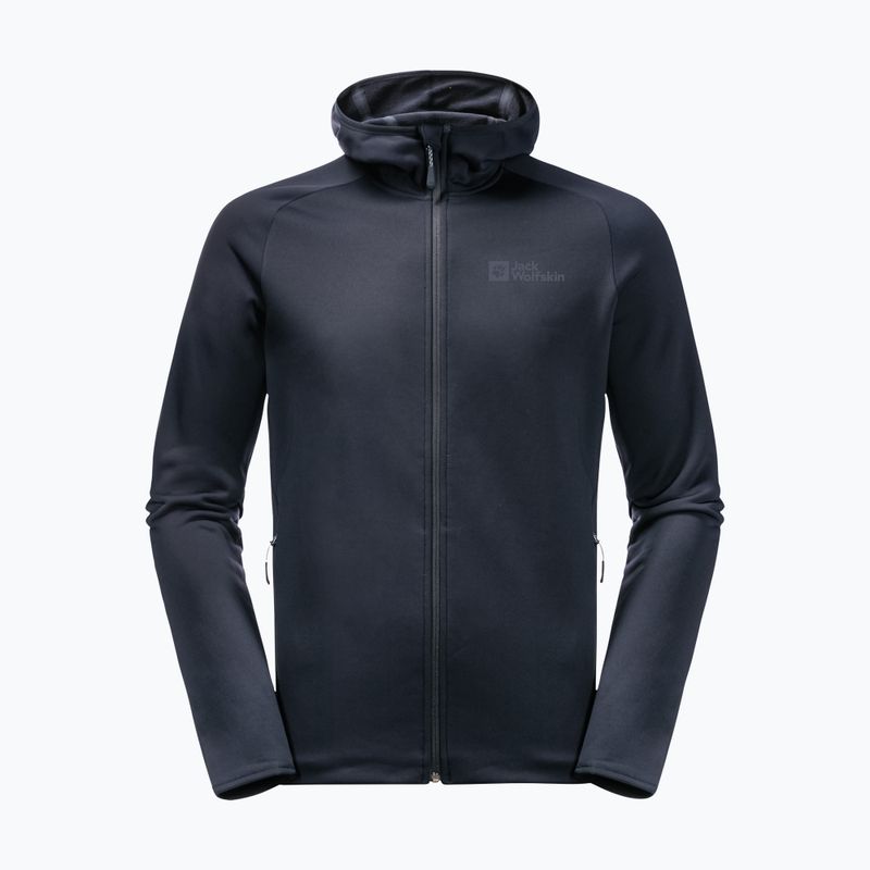 Pánská fleece mikina Jack Wolfskin Baiselberg tmavě modrá 1710541 3