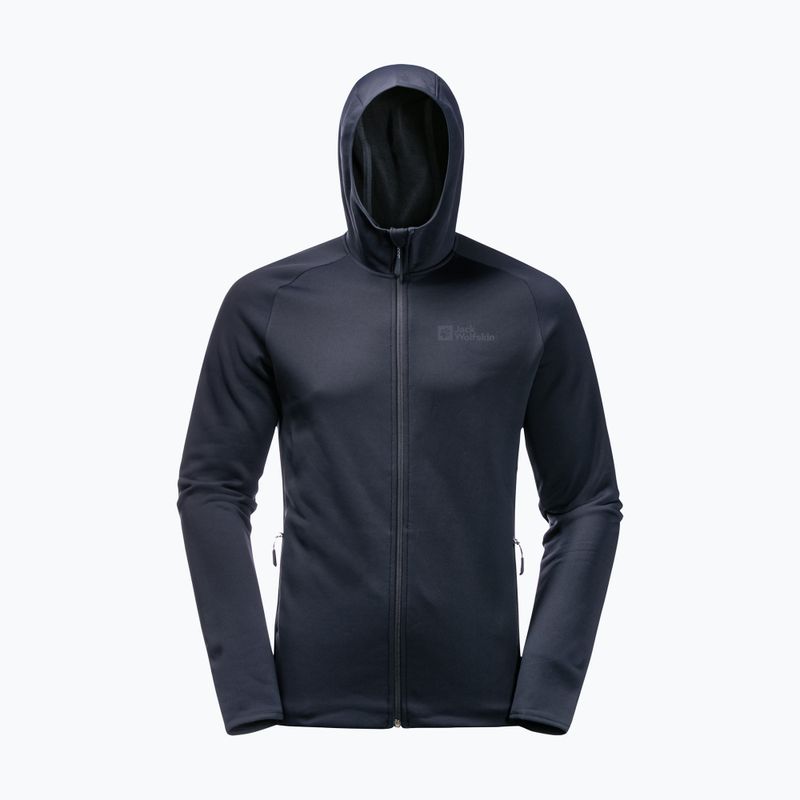 Pánská fleece mikina Jack Wolfskin Baiselberg tmavě modrá 1710541 4