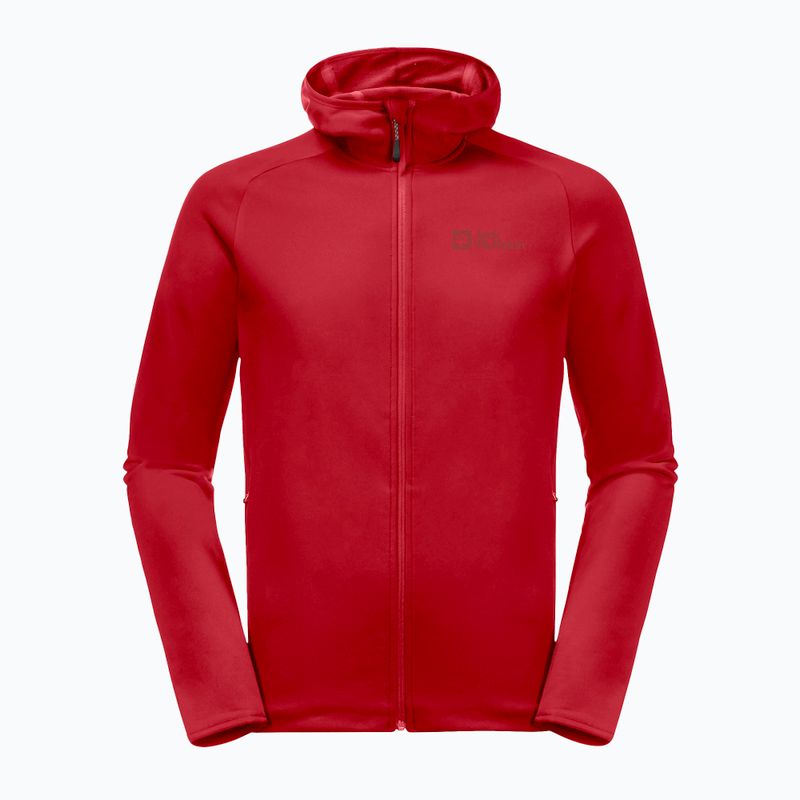 Pánská fleece mikina Jack Wolfskin Baiselberg červená 1710541 5