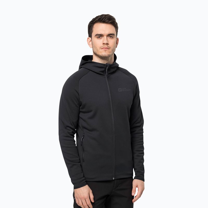 Pánská fleece mikina Jack Wolfskin Baiselberg černá 1710541