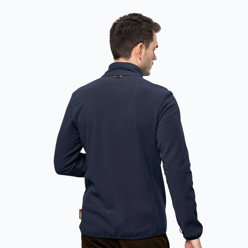Pánská fleece mikina Jack Wolfskin Beilstein tmavě modrá 1710551 2