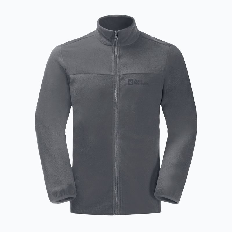 Pánská fleece mikina Jack Wolfskin Beilstein šedá 1710551 4