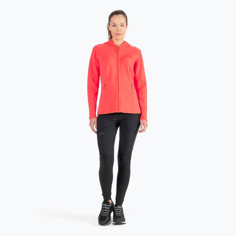 Jack Wolfskin dámská fleecová mikina Baiselberg oranžová 1710771 2