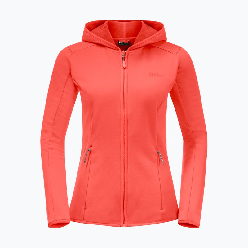 Jack Wolfskin dámská fleecová mikina Baiselberg oranžová 1710771 8