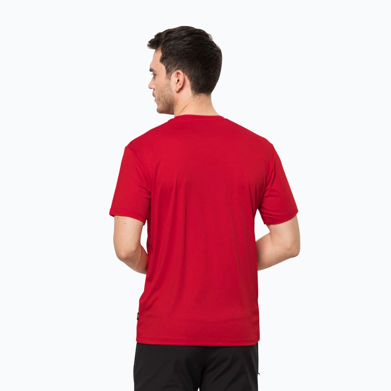 Pánské trekingové tričko Jack Wolfskin Tech červené 1807071_2206 2