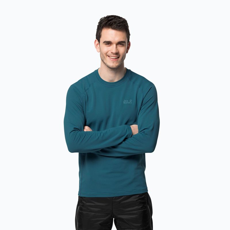 Pánské trekingové longsleeve tričko Jack Wolfskin Infinite LS modré 1808311 2