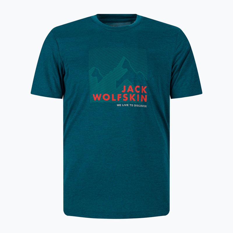 Pánské tričko Jack Wolfskin Hiking Graphic modré 1808761_4133 4