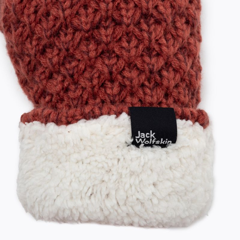 Dámské zimní rukavice Jack Wolfskin Highloft Knit červené 1908001_3067_003 4
