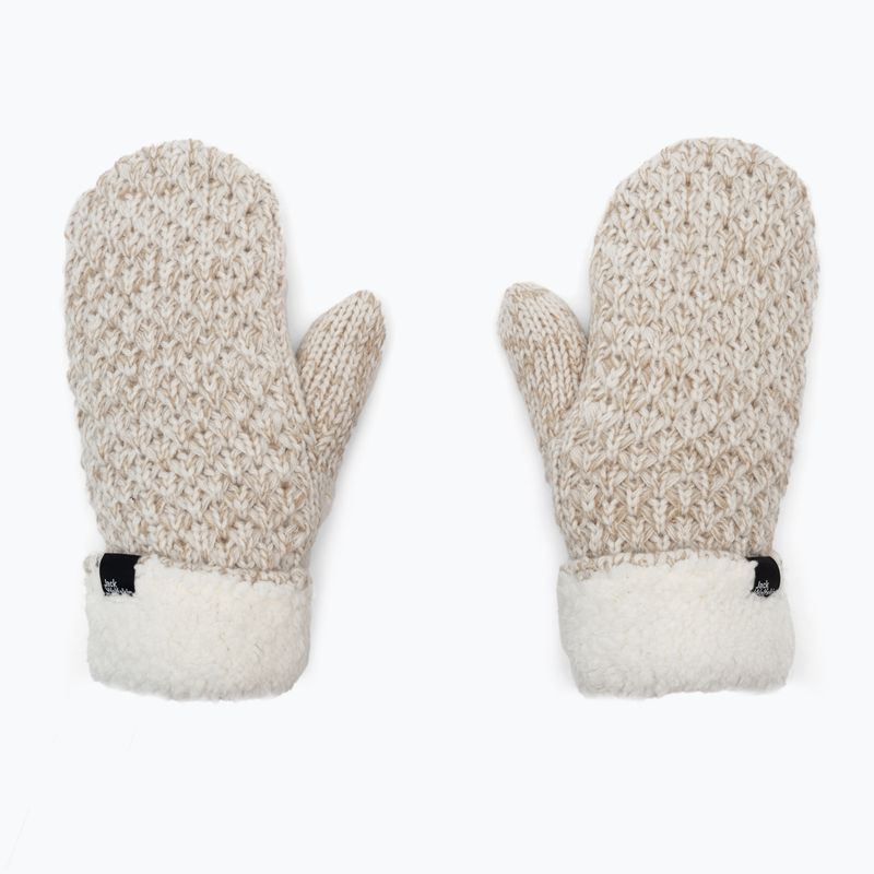 Dámské zimní rukavice Jack Wolfskin Highloft Knit béžové 1908001_5062_003 2