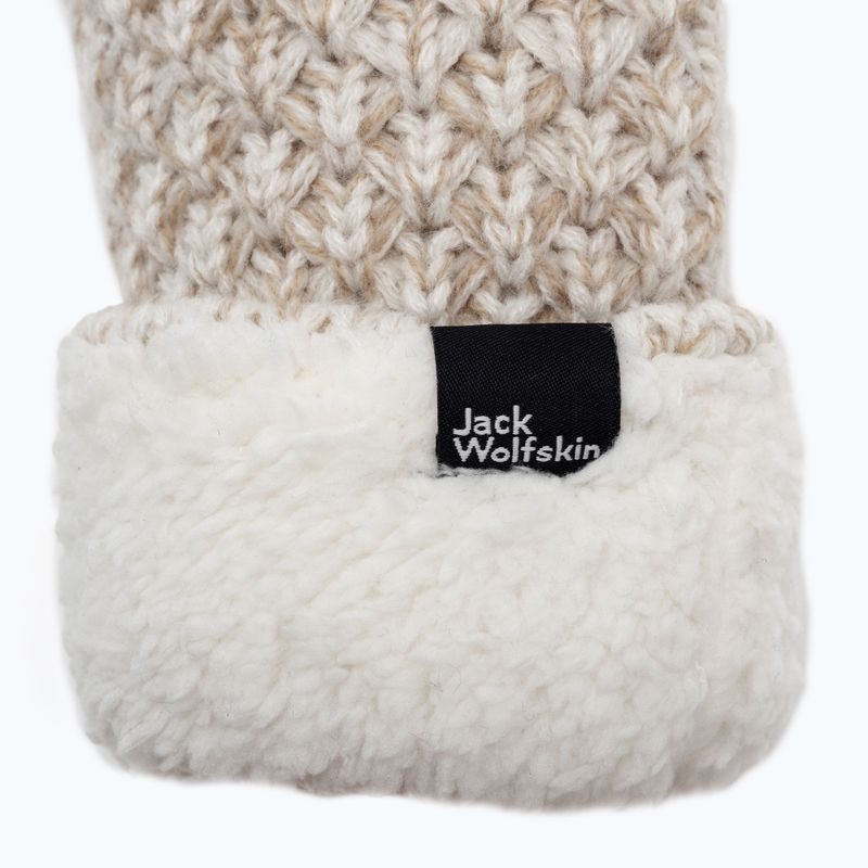 Dámské zimní rukavice Jack Wolfskin Highloft Knit béžové 1908001_5062_003 4