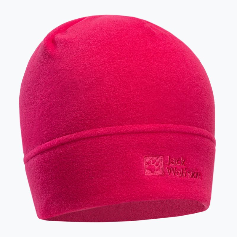 Jack Wolfskin Real Stuff fleecová zimní čepice růžová 1909852