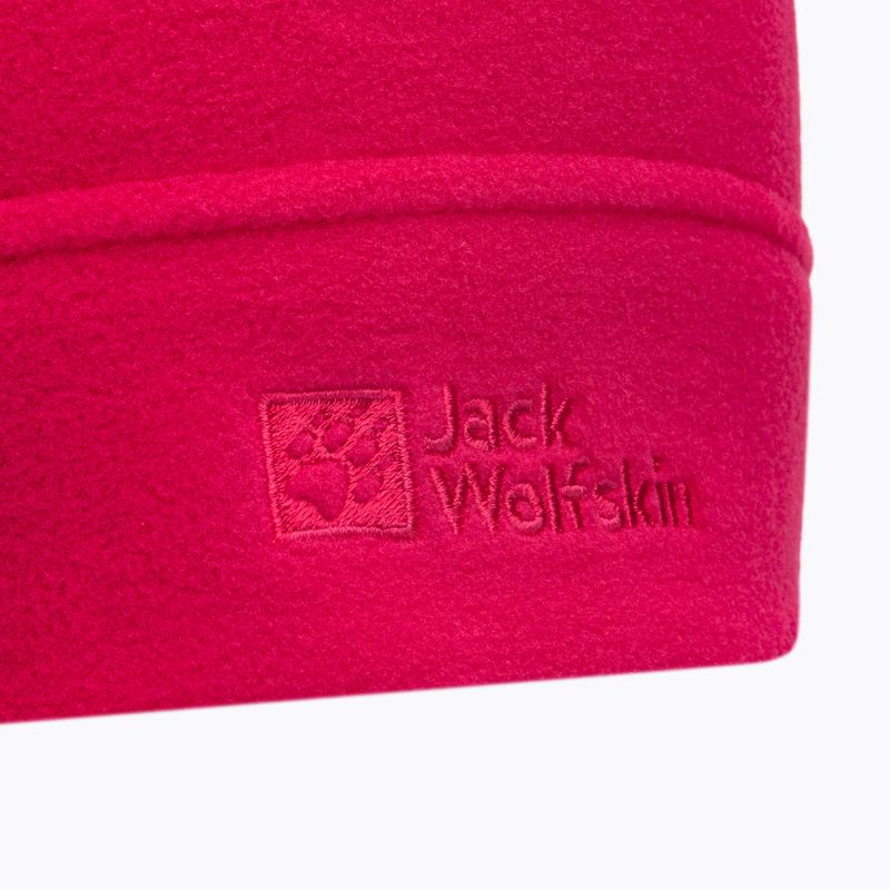 Jack Wolfskin Real Stuff fleecová zimní čepice růžová 1909852 3