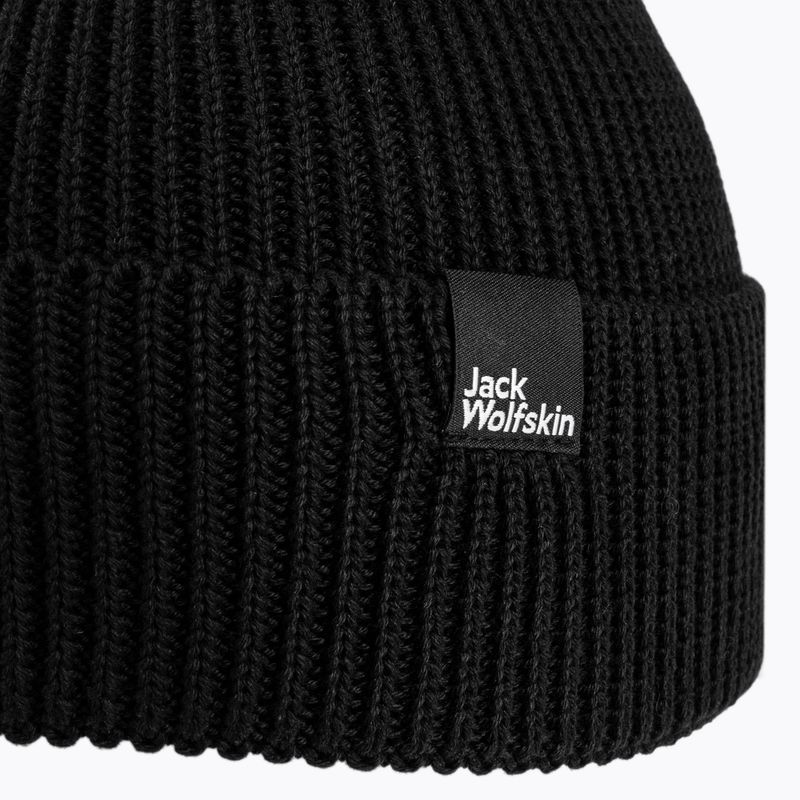 Jack Wolfskin Essential Beanie zimní čepice černá 1910881 3