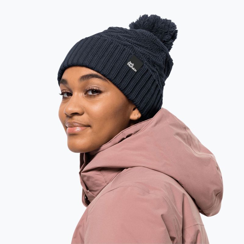 Dámská zimní čepice Jack Wolfskin Lorelei Beanie navy blue 1910901 4
